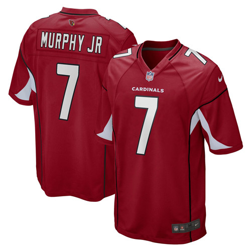 Men's Arizona Cardinals #7 Byron Murphy Jr. Red Stitched Game Jersey